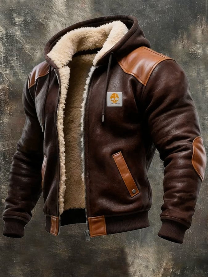Damien – Veste homme vintage en daim