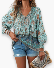 Chemise Ample Imprimée Pour Femme | Été Chic