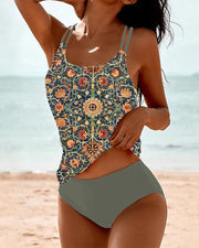 Chloé - Tankini Fleuri Élégant