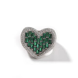 Bague coeur diamant — Doumira