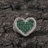 Bague coeur diamant — Doumira