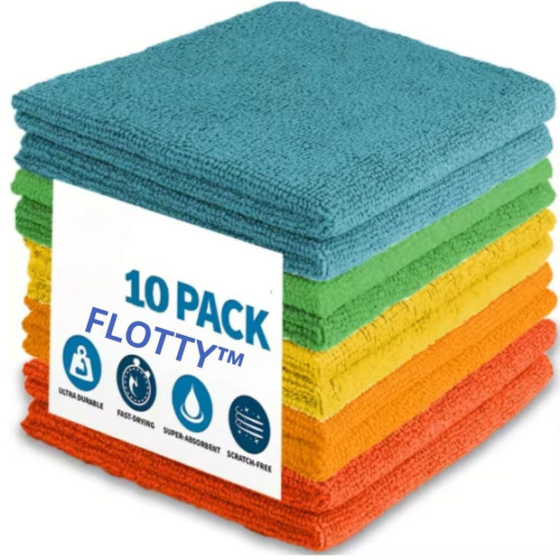 Lot de 10 chiffons microfibre