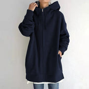 Sylvie - Cardigan automne à capuche femme