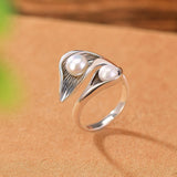 Bague Vintage en Or et Argent avec Marguerites — Doumira