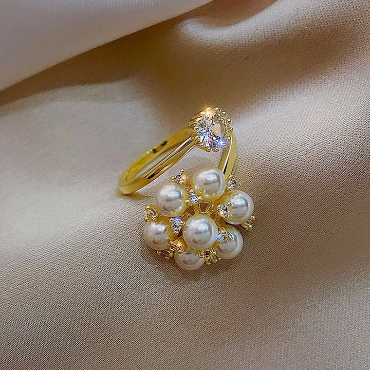 Bague réglable avec des perles mignonnes — Doumira
