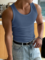 Débardeur Homme Côtelé En Coton Slim Fit - Rocco