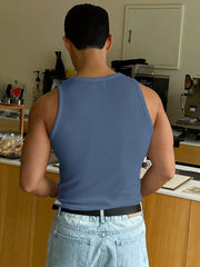 Débardeur Homme Côtelé En Coton Slim Fit - Rocco