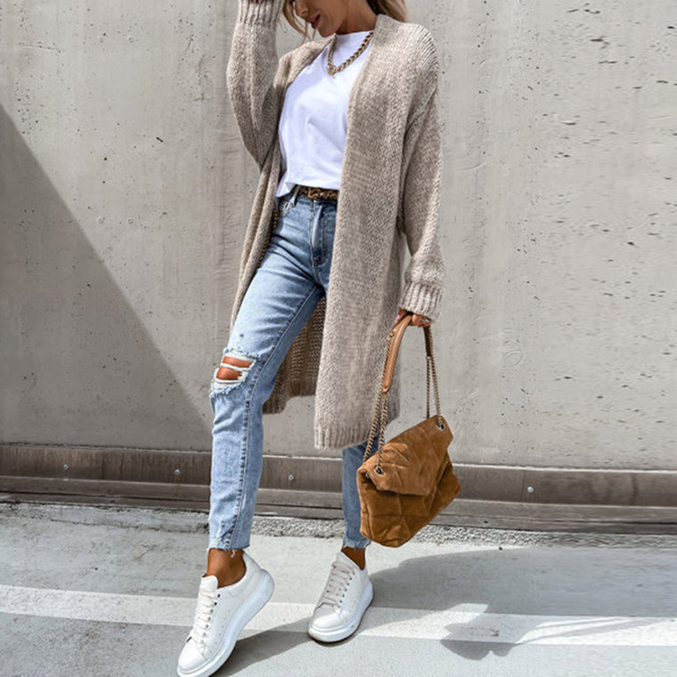 Aurore - Cardigan Tricot Confort Luxe Femme