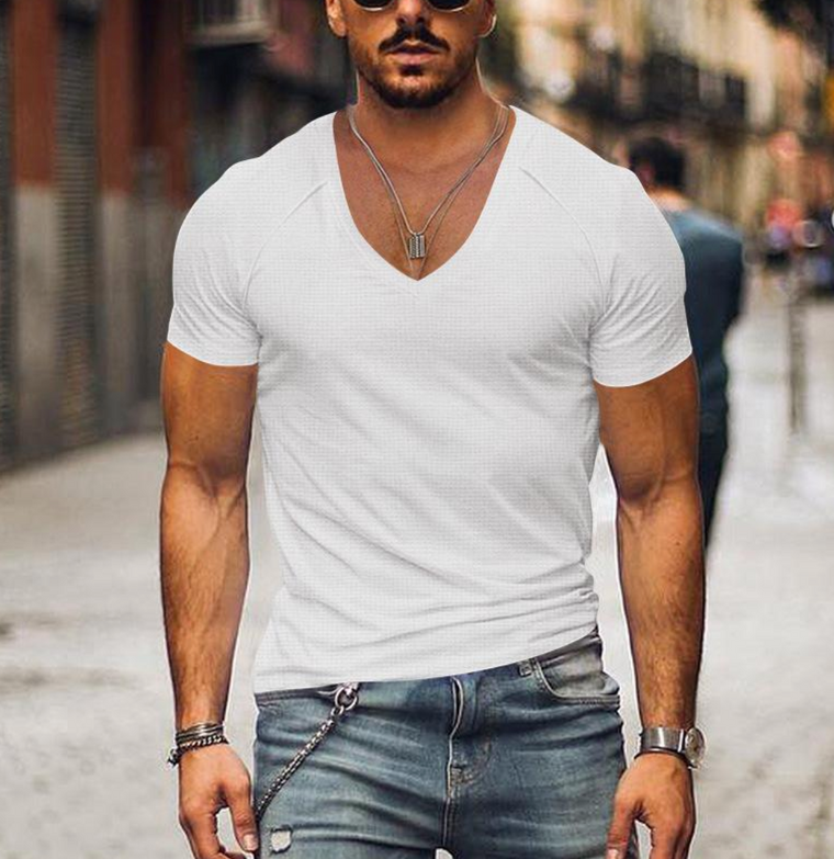 Philippe - T-shirt Col V Slim Homme