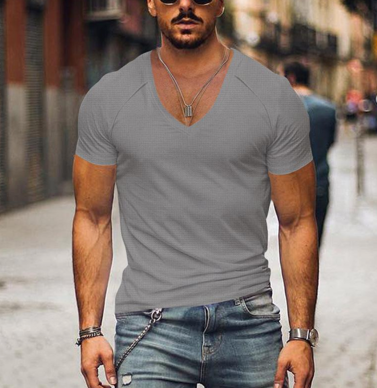 Philippe - T-shirt Col V Slim Homme
