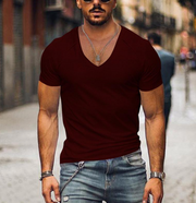Philippe - T-shirt Col V Slim Homme