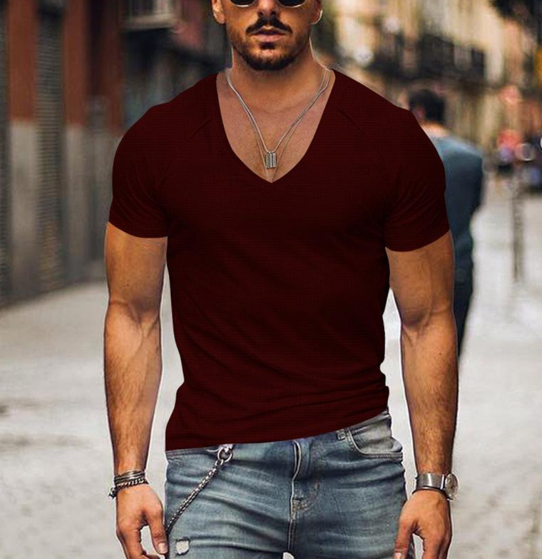 Philippe - T-shirt Col V Slim Homme