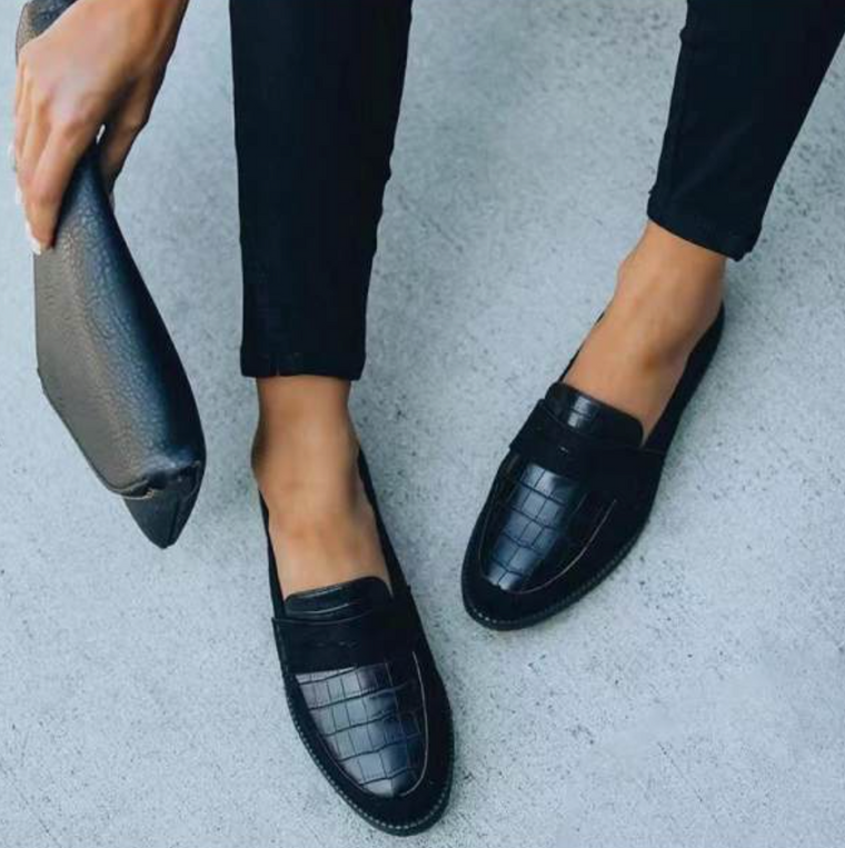 Aurore - Mocassins Cuir Confortables Femme