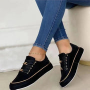 Clémentine - Baskets Accent Doré Élégant Femme