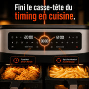 AirFry Duo™ – Air fryer double tiroir 9 L