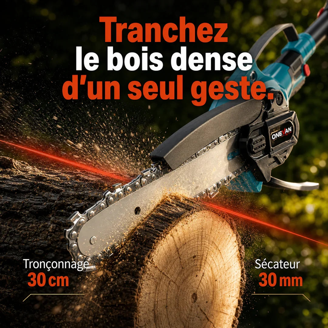 Vertaio™ – Sécateur électrique sans fil 3-en-1