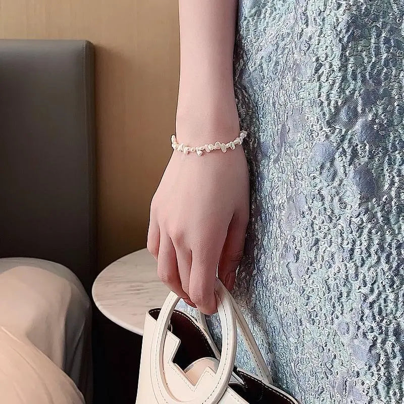 Bracelet « Céline » avec des marguerites — Doumira