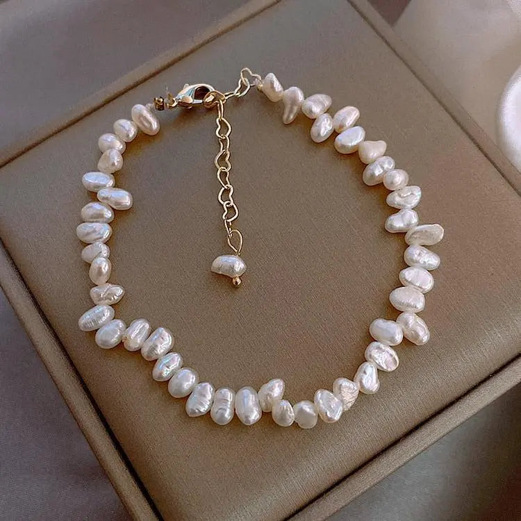 Bracelet « Céline » avec des marguerites — Doumira