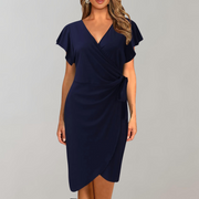 Robe Midi Femme Cache-Cœur - Denise