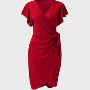 Robe Midi Femme Cache-Cœur - Denise