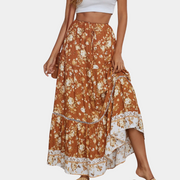 Camille - Jupe Vintage - Taille Élastique, Confortable, Décontractée - Femme