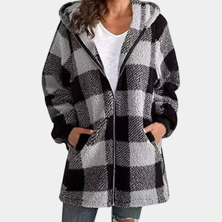 Camille - Sweat Long Capuche Tendance Confort Femme