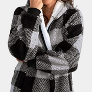 Camille - Sweat Long Capuche Tendance Confort Femme