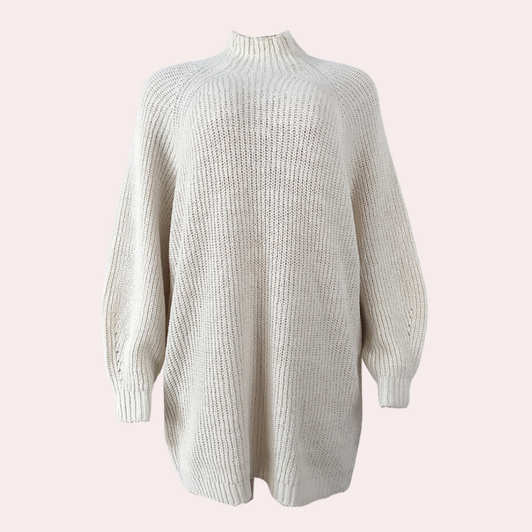 Camille - Pull Oversize Tricoté Maille Ample Femme