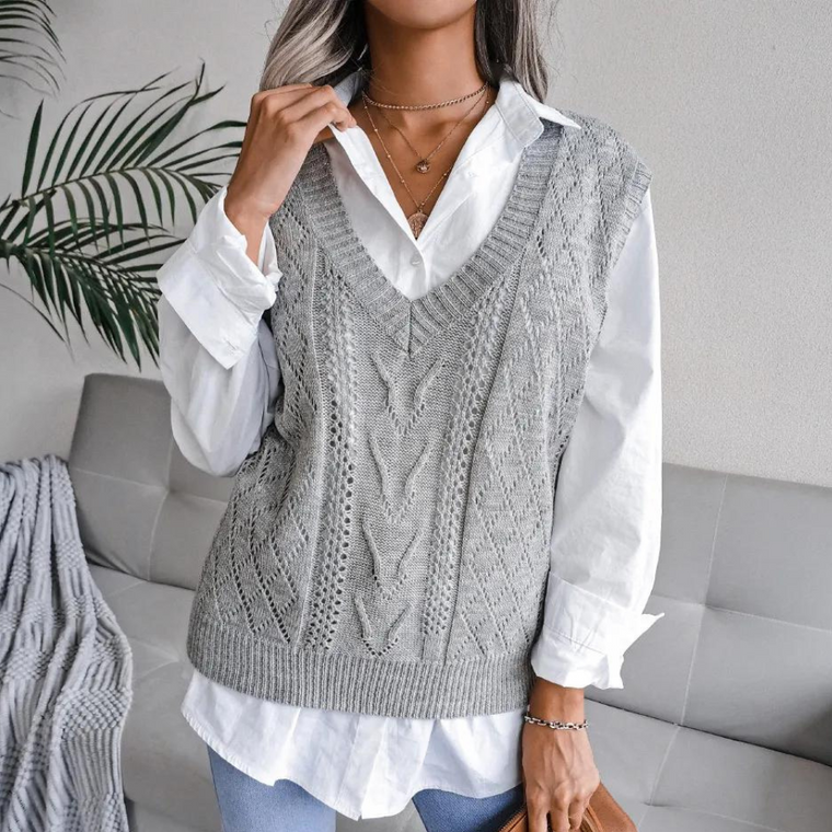 Chanel  - Pull Femme Col V