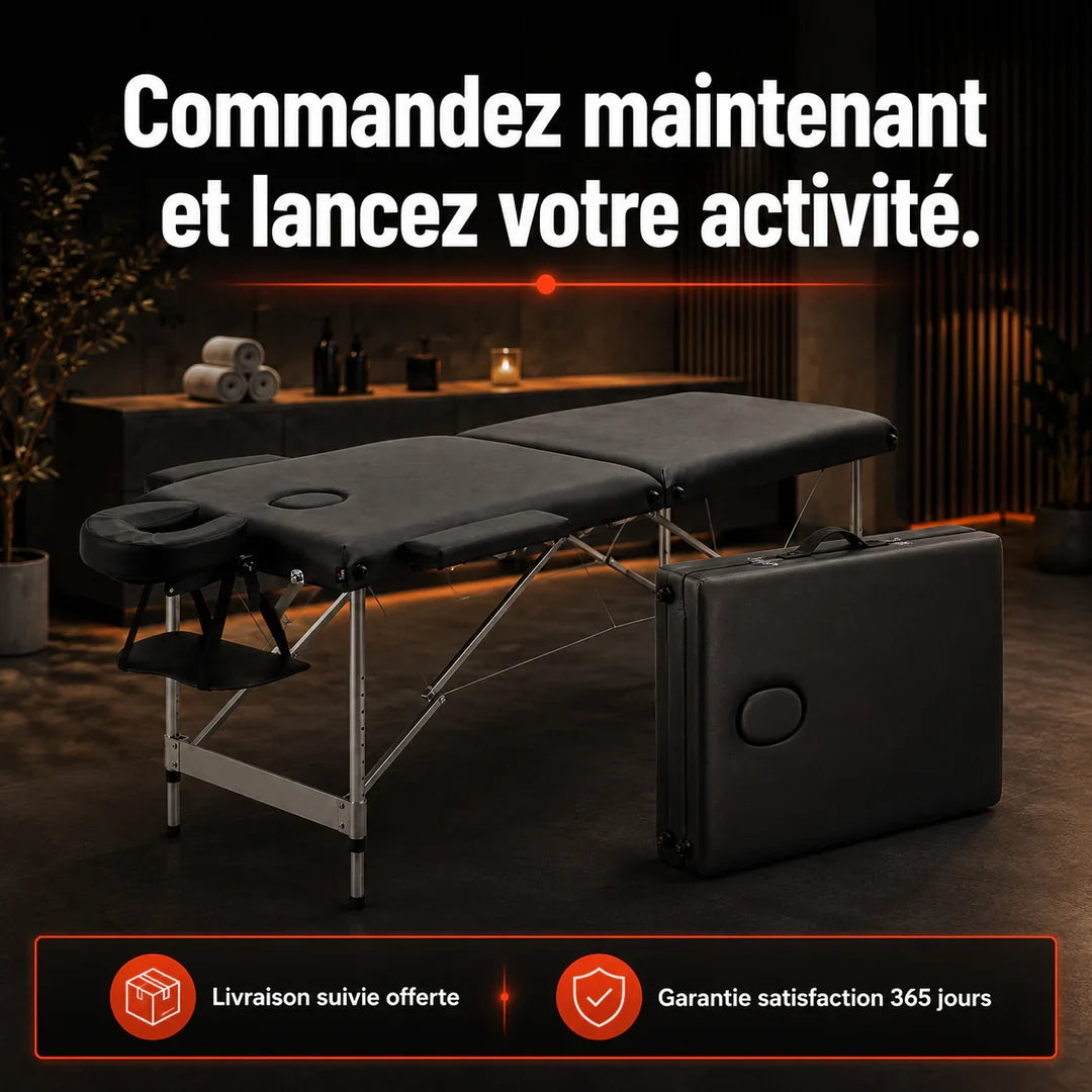 Table de massage pliante réglable 185 × 70 cm