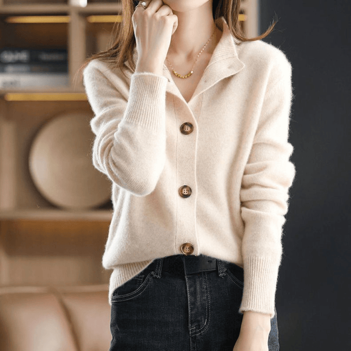 Émilie - Cardigan Raffiné Cachemire Boutonné