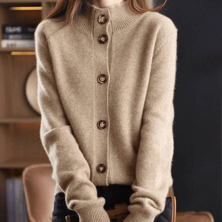 Émilie - Cardigan Raffiné Cachemire Boutonné