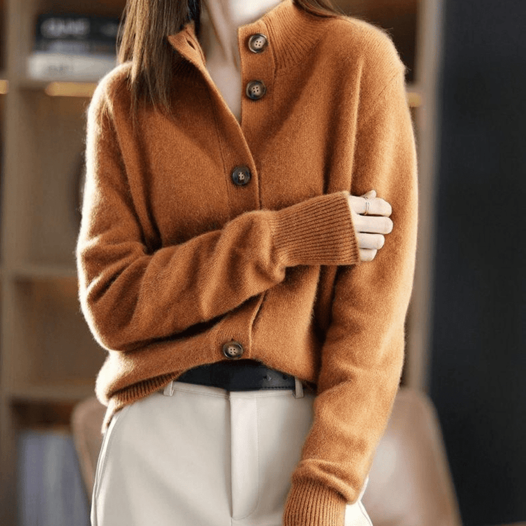 Émilie - Cardigan Raffiné Cachemire Boutonné