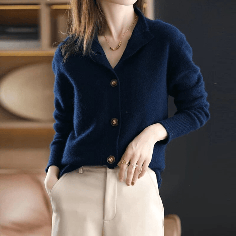 Émilie - Cardigan Raffiné Cachemire Boutonné