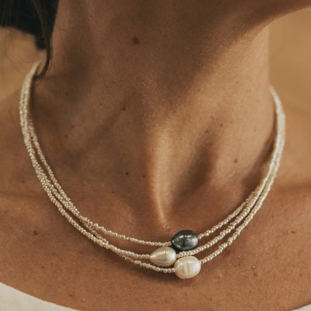 Collier en perles naturelles — Doumira