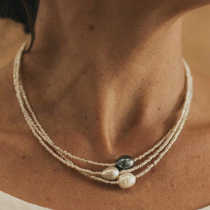 Collier en perles naturelles — Doumira
