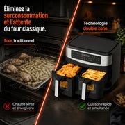 AirFry Duo™ – Air fryer double tiroir 9 L