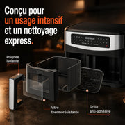AirFry Duo™ – Air fryer double tiroir 9 L