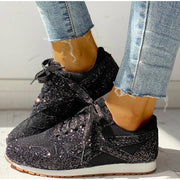 Claudine - Baskets automne à paillettes femme