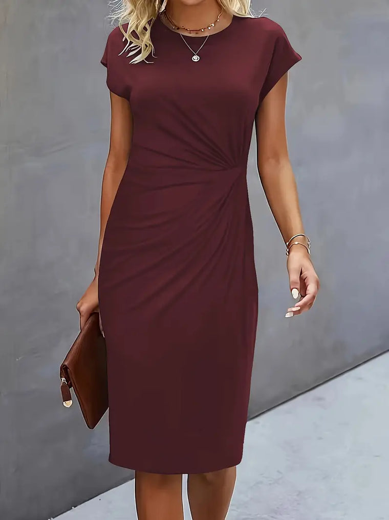 Robe Midi Femme Moulante Chic - Claire