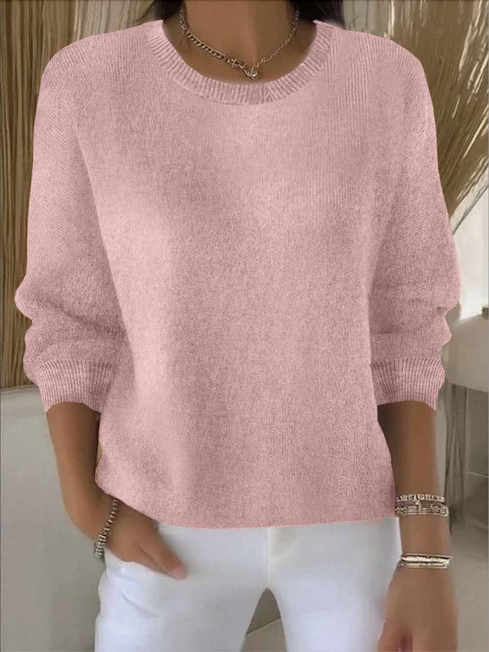 Amélie - Pull Élégant Maille Fine Oversize