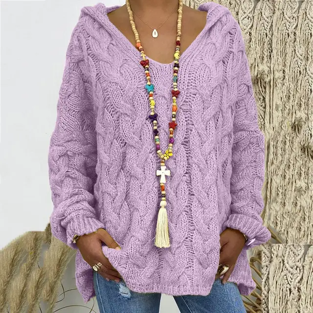 Odile - Pull doux col roulé femme