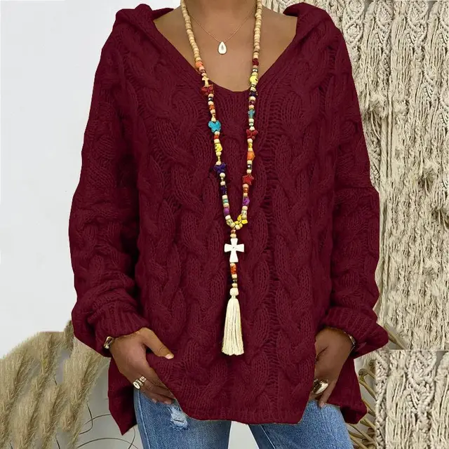 Odile - Pull doux col roulé femme