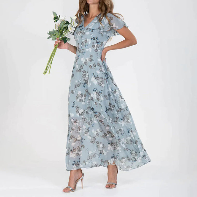 Sandrine - Robe Maxi d'Été Chic