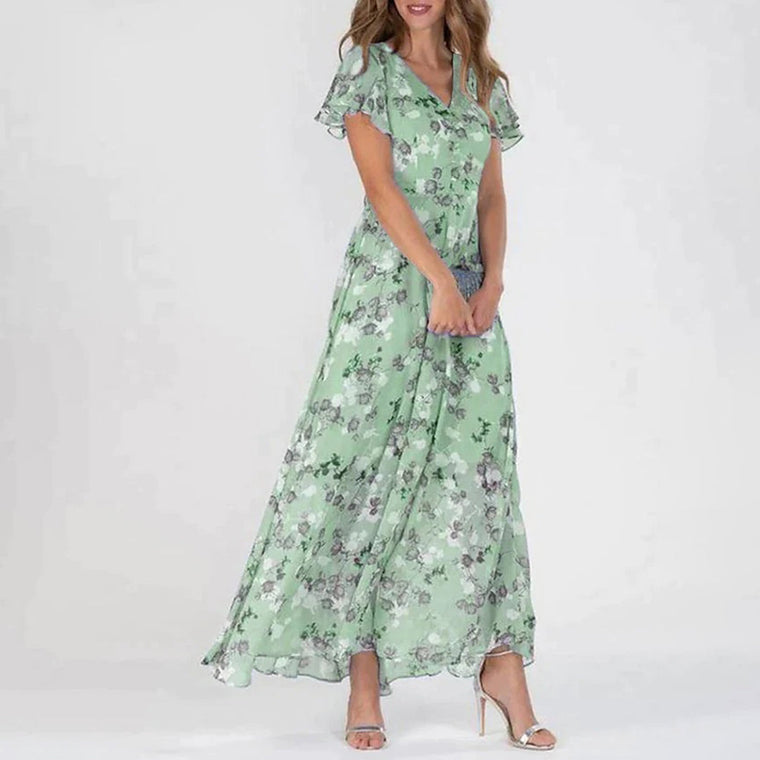 Sandrine - Robe Maxi d'Été Chic