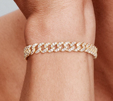Bracelet Cubain Pave — Doumira