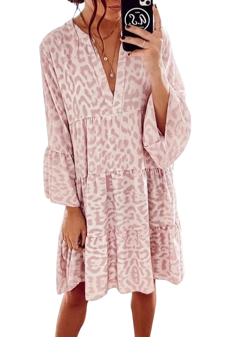Léa - Robe Léopard D'Été Chic