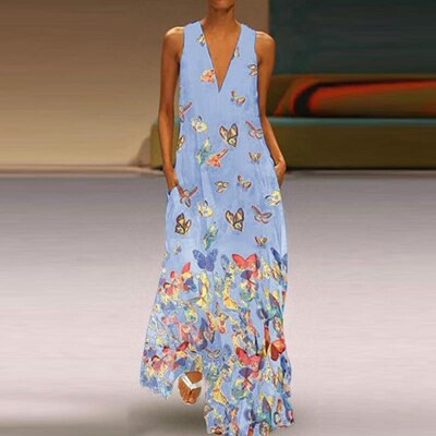 Caroline - Robe Maxi d'Été Légère
