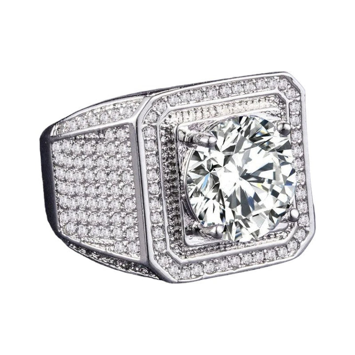 Bague pavée noire