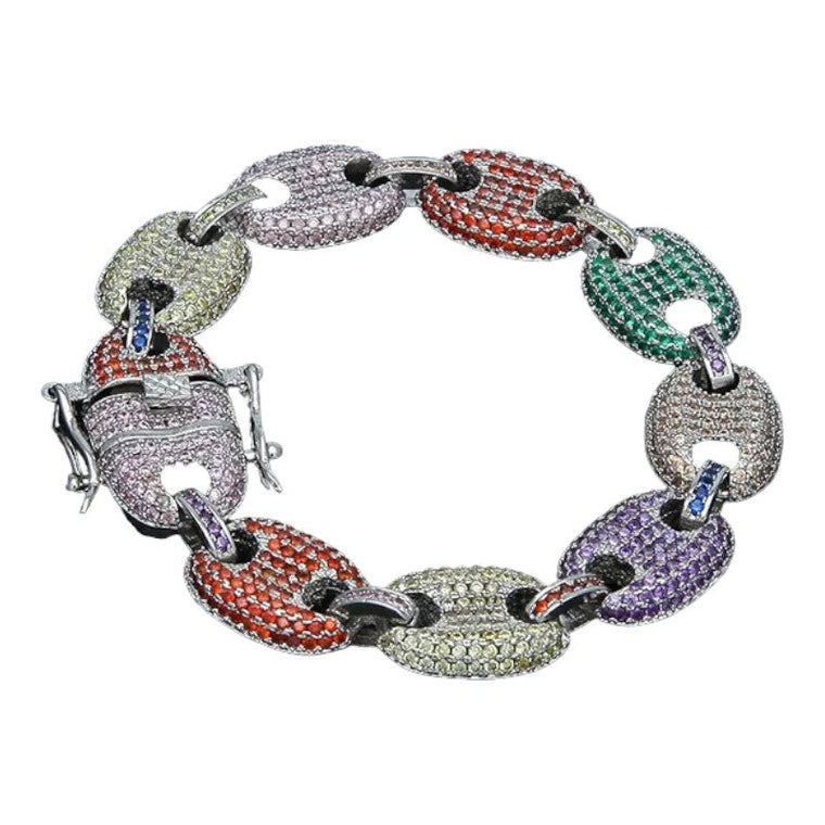 Bracelet goutte pavée